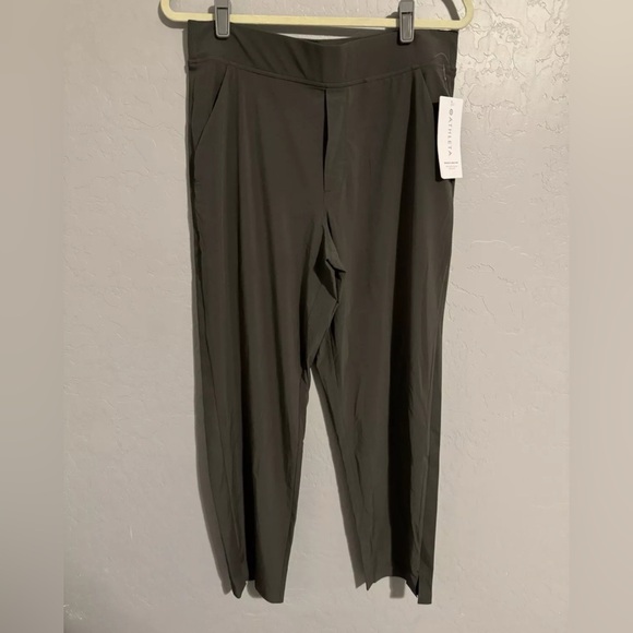 ATHLETA Brooklyn Mid Rise Ankle Pant 12 | Mountain Olive #198671 NEW - Picture 2 of 13